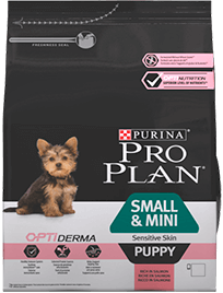 PRO PLAN® Small & Mini Puppy Sensitive Skin с комплексом OPTIDERMA®