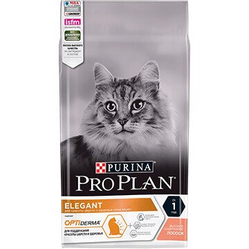 PRO PLAN® ELEGANT для взрослых кошек с чувствительной кожей, с лососем