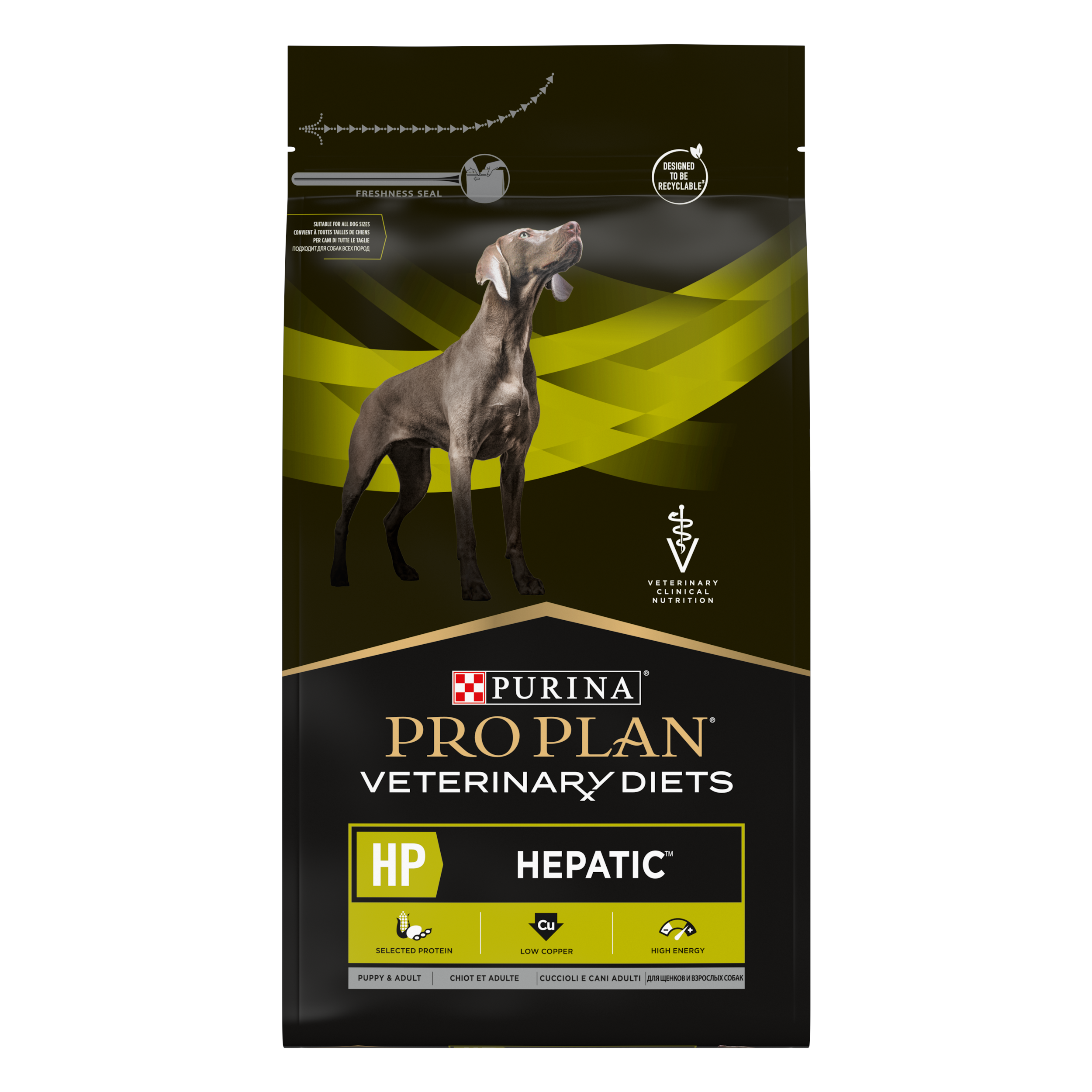 Сухой корм полнорационный диетический PRO PLAN® Veterinary Diets HP Hepatic для щенков и взрослых собак для поддержания функции печени при хронической печеночной недостаточности