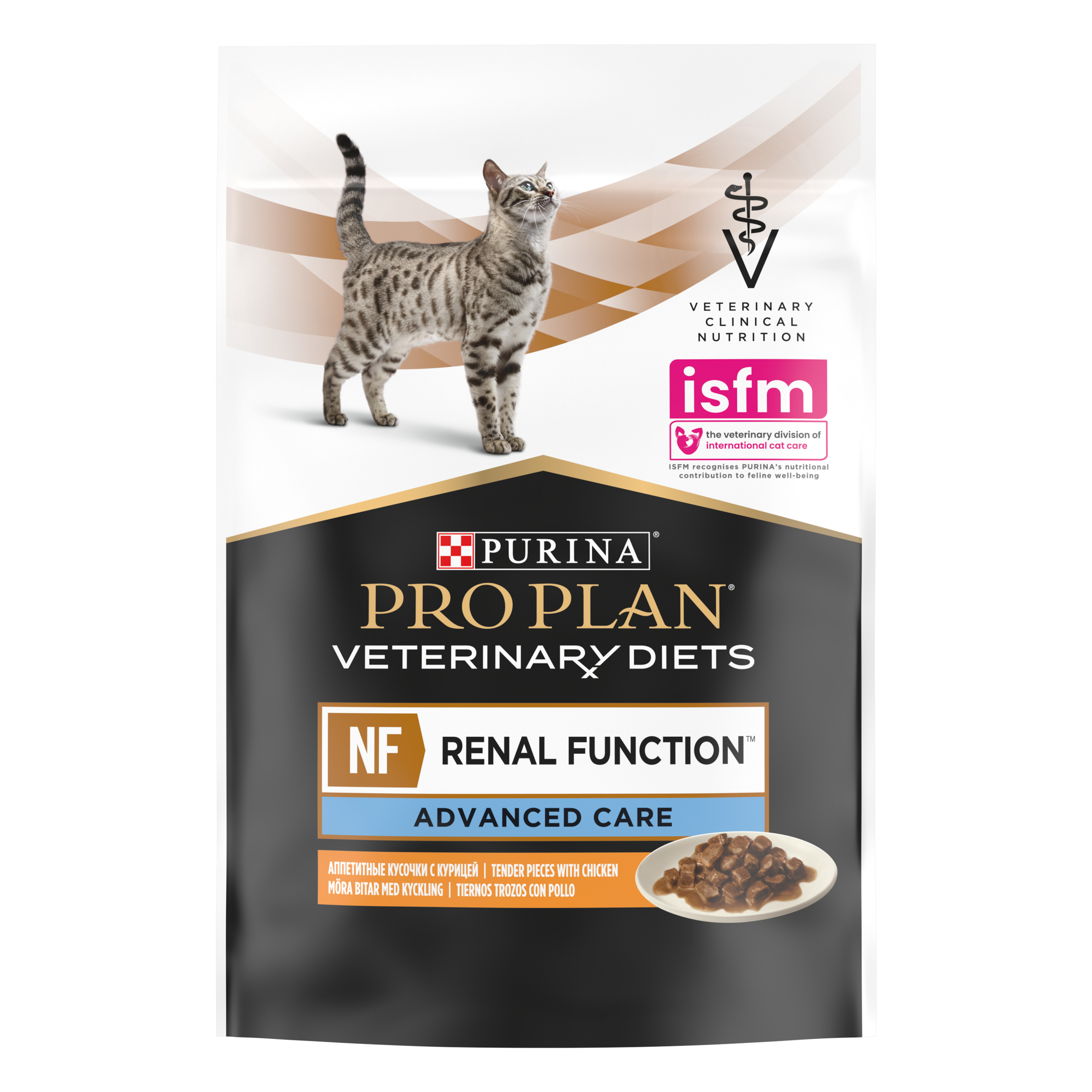 PRO PLAN® VETERINARY DIETS NF Renal Function для поддержания функции почек при хронической почечной недостаточности, с курицей в соусе, 85 г