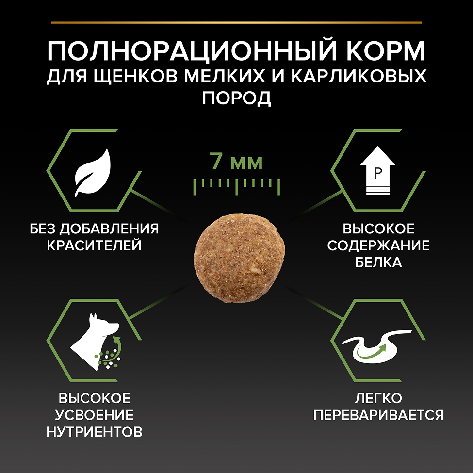 PRO PLAN® HEALTHY START для щенков мелких и карликовых пород, с высоким содержанием курицы