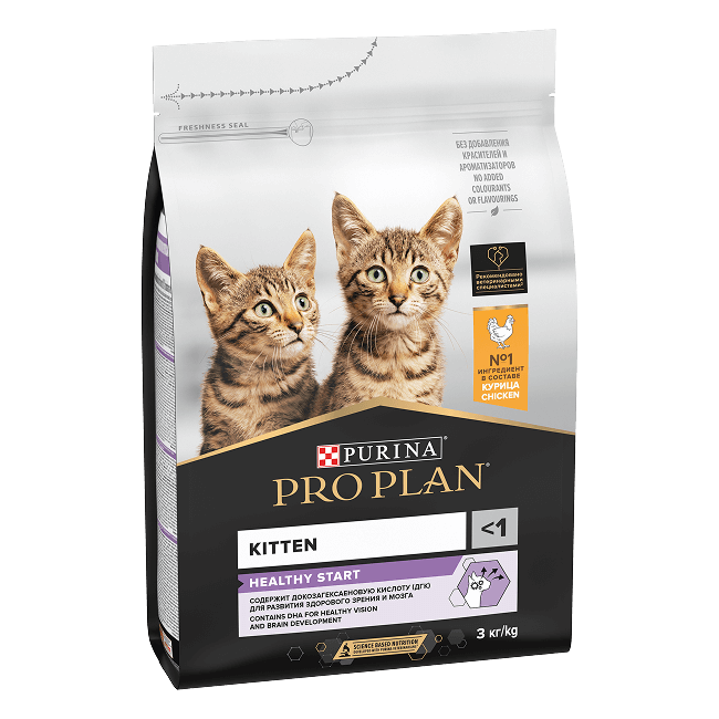 PRO PLAN® HEALTHY START для котят, с высоким содержанием курицы