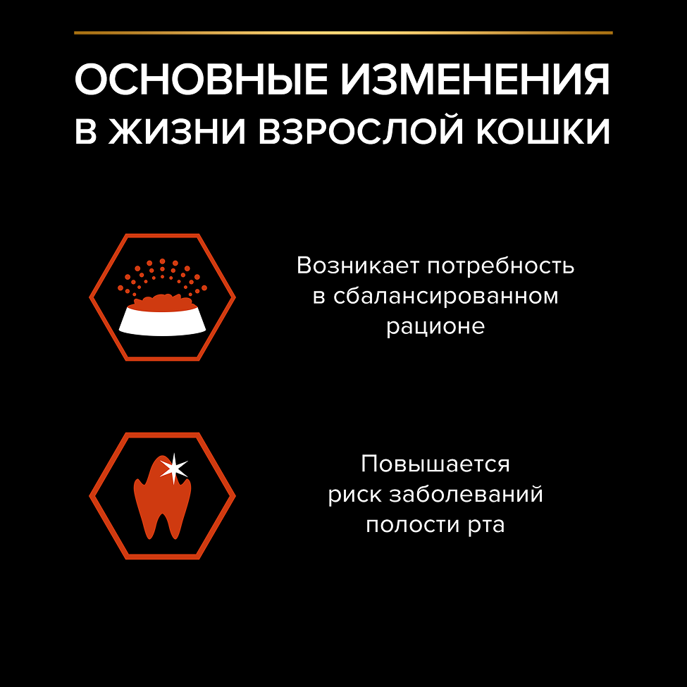 PRO PLAN® VITAL FUNCTIONS для взрослых кошек для поддержания функций почек, мозга и иммунитета, с высоким содержанием лосося