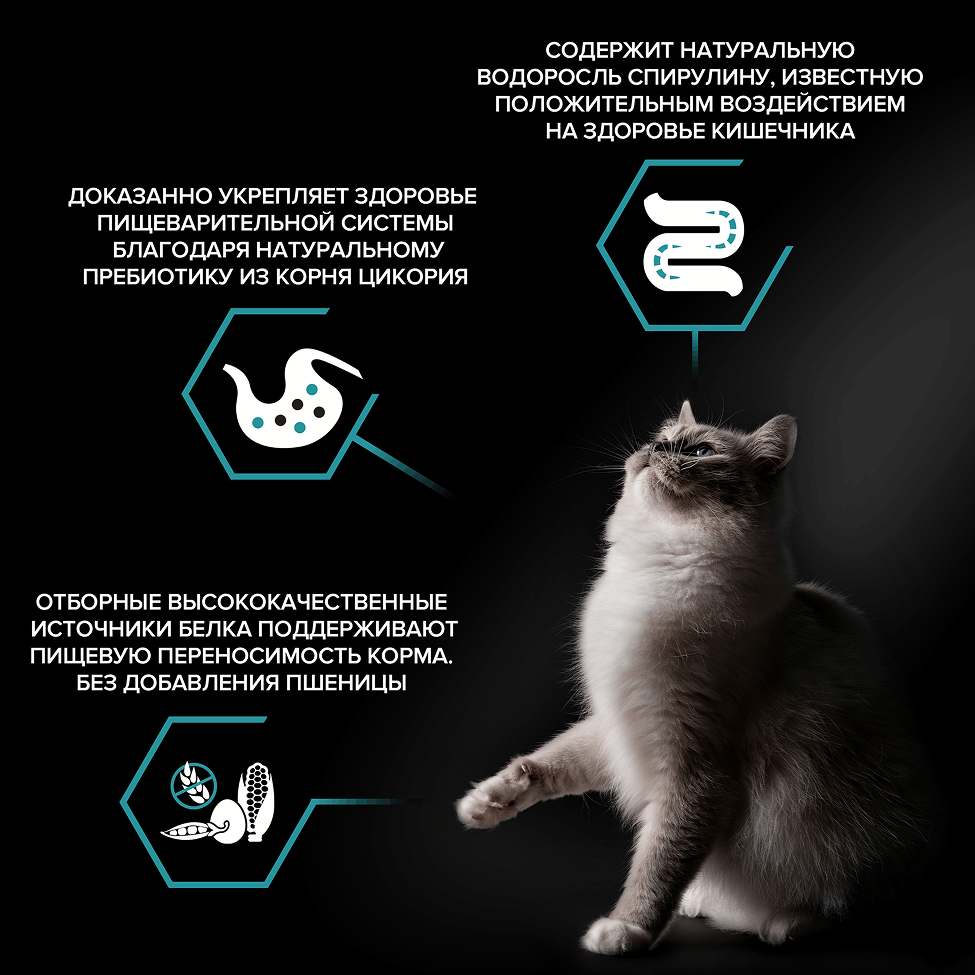 PURINA® PRO PLAN® DELICATE DIGESTION для взрослых кошек c чувствительным пищеварением