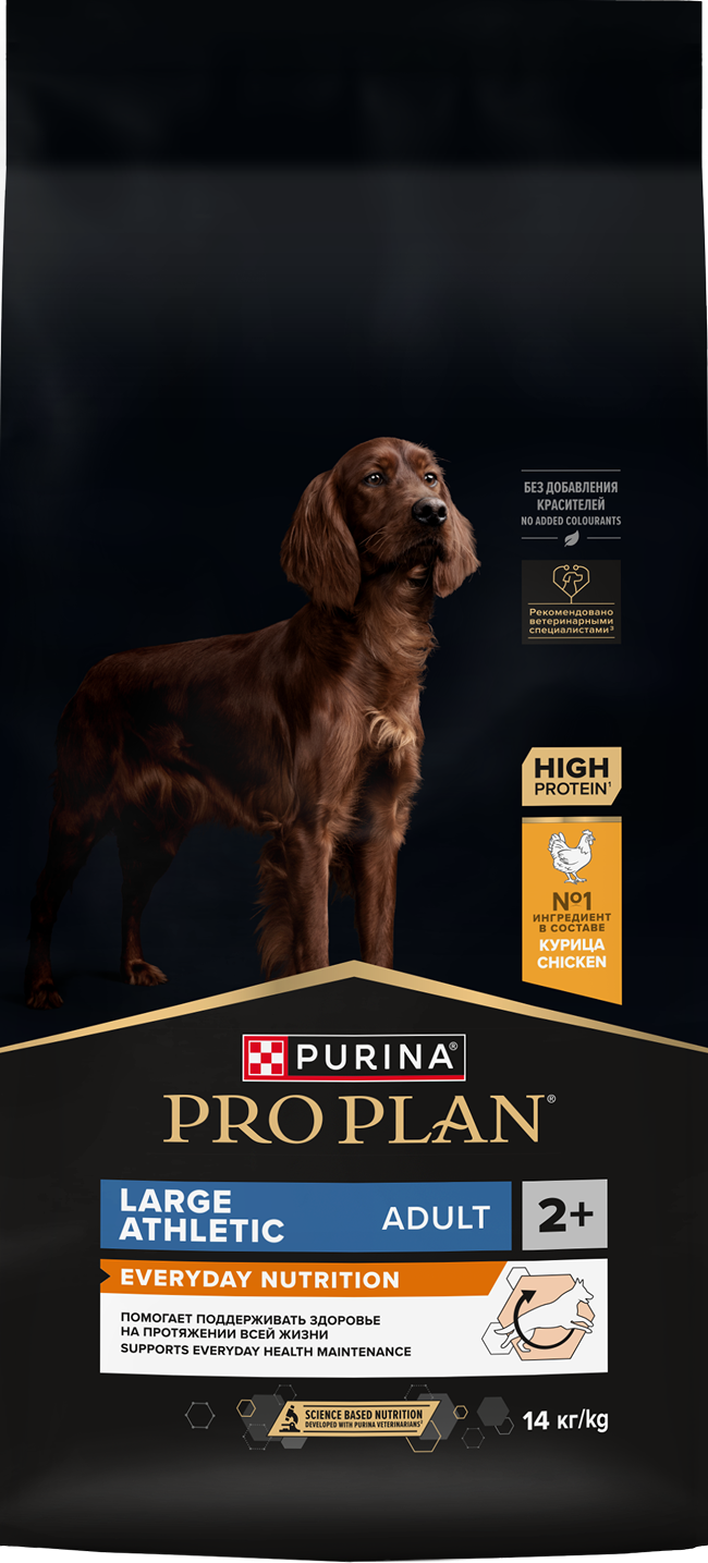 PRO PLAN® EVERYDAY NUTRITION для взрослых собак крупных пород с атлетическим телосложением, с высоким содержанием курицы