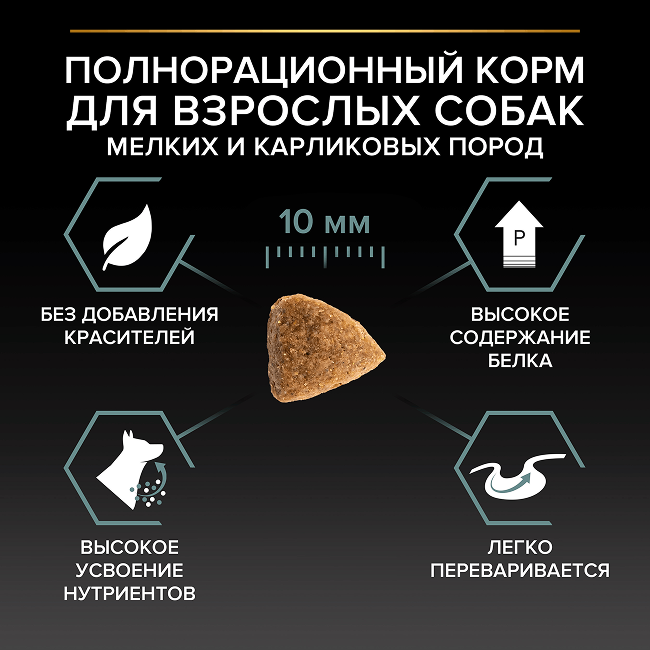 PRO PLAN® SENSITIVE DIGESTION для взрослых собак мелких и карликовых пород с чувствительным пищеварением, с высоким содержанием ягненка