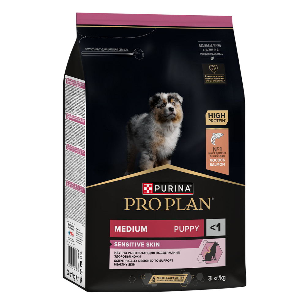 Кожа является мощным природным барьером, который препятствует проникновению опасных микроорганизмов и химических веществ в организм щенка. Если защитные свойства кожи нарушены, у щенка может появиться кожное воспаление или зуд, выпадение шерсти и другие негативные последствия. Поэтому щенкам, склонным к кожным реакциям, необходим специальный сбалансированный корм для поддержания здоровья кожи и шерсти.  Изучая потребности щенков на протяжении многих лет, команда квалифицированных ветеринарных специалистов