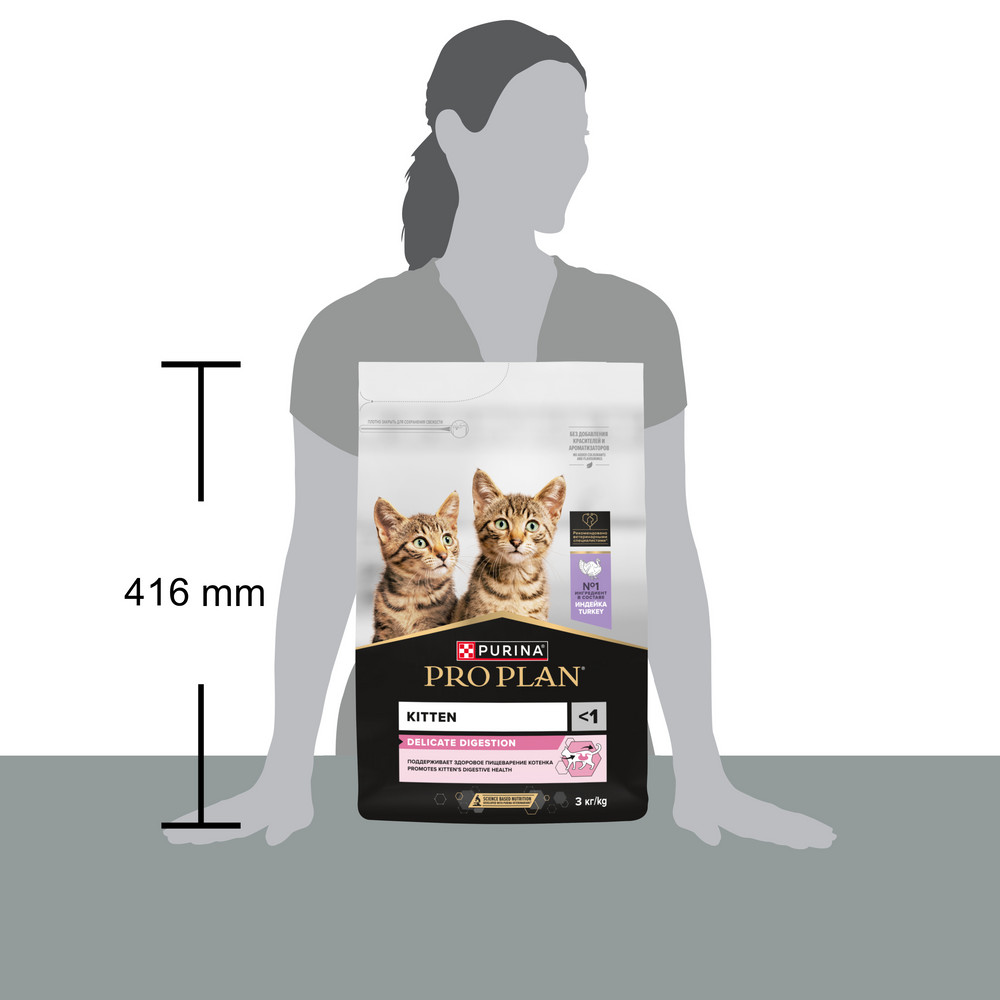 PRO PLAN® DELICATE DIGESTION для котят для чувствительного пищеварения с индейкой