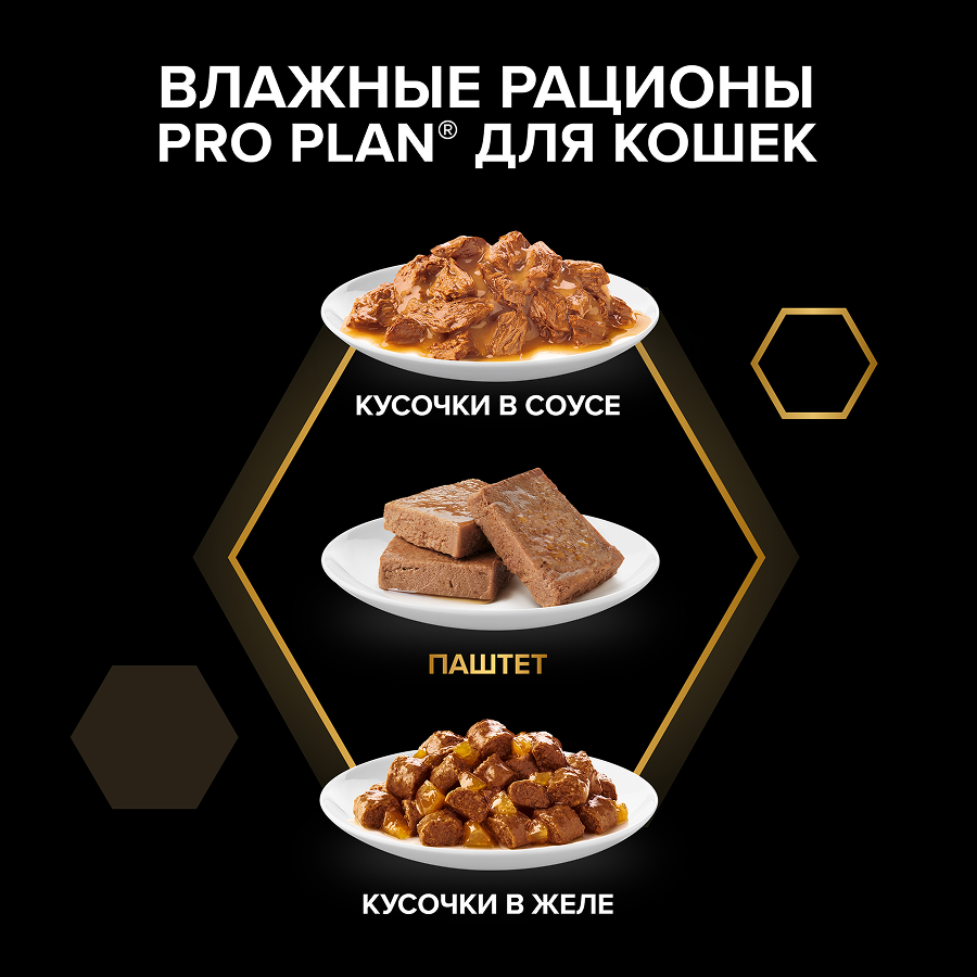 Влажный корм PRO PLAN® Sterilised MAINTENANCE для взрослых стерилизованных кошек, паштет с говядиной