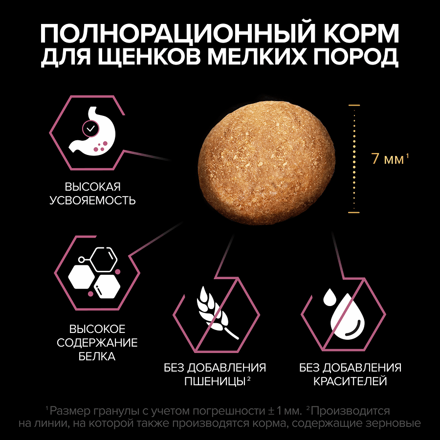 PRO PLAN® SENSITIVE SKIN для щенков мелких и карликовых пород с чувствительной кожей, с высоким содержанием лосося