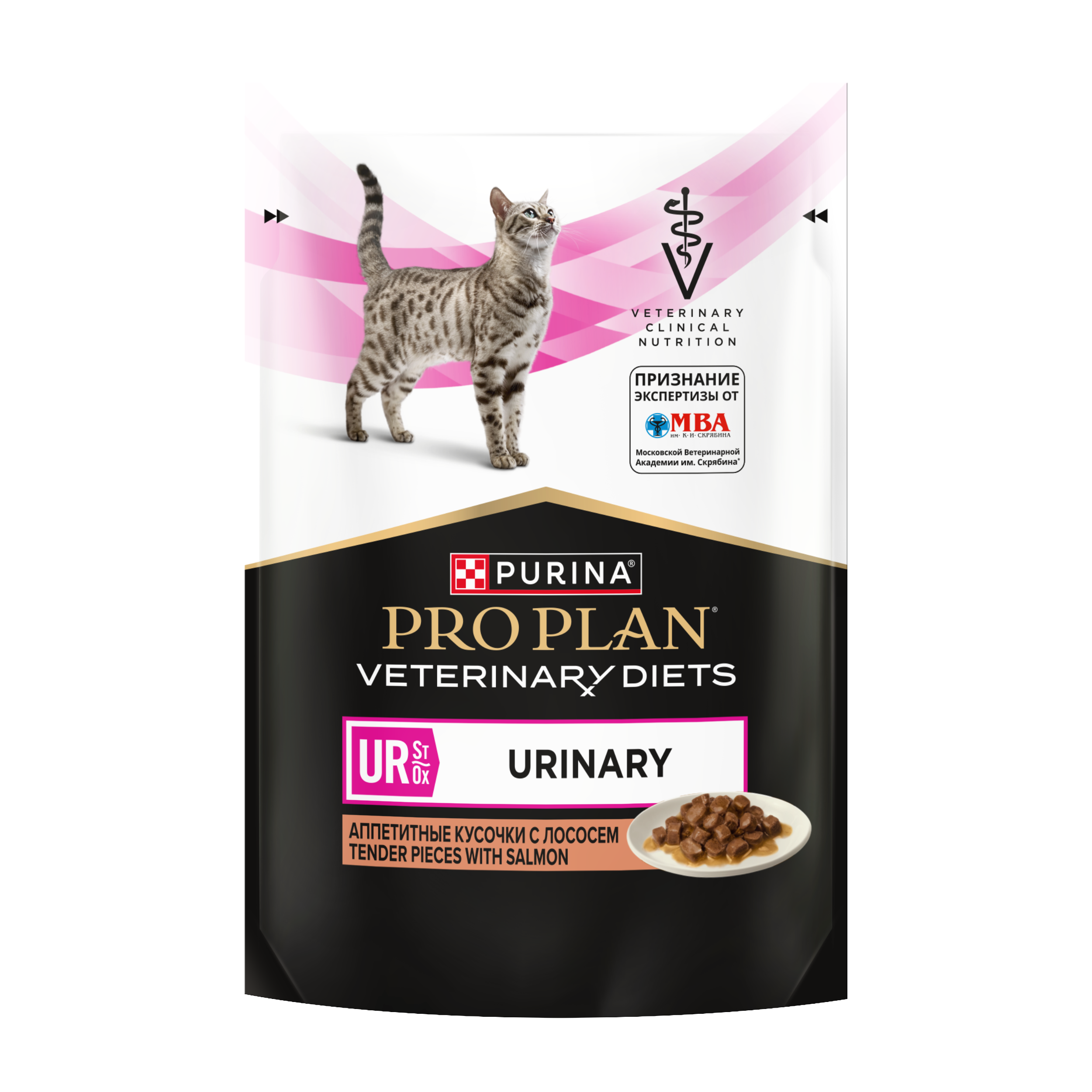 Влажный корм для кошек диетический PURINA® PRO PLAN® VETERINARY DIETS UR ST/OX Urinary при болезнях нижних отделов мочевыводящих путей, с лососем