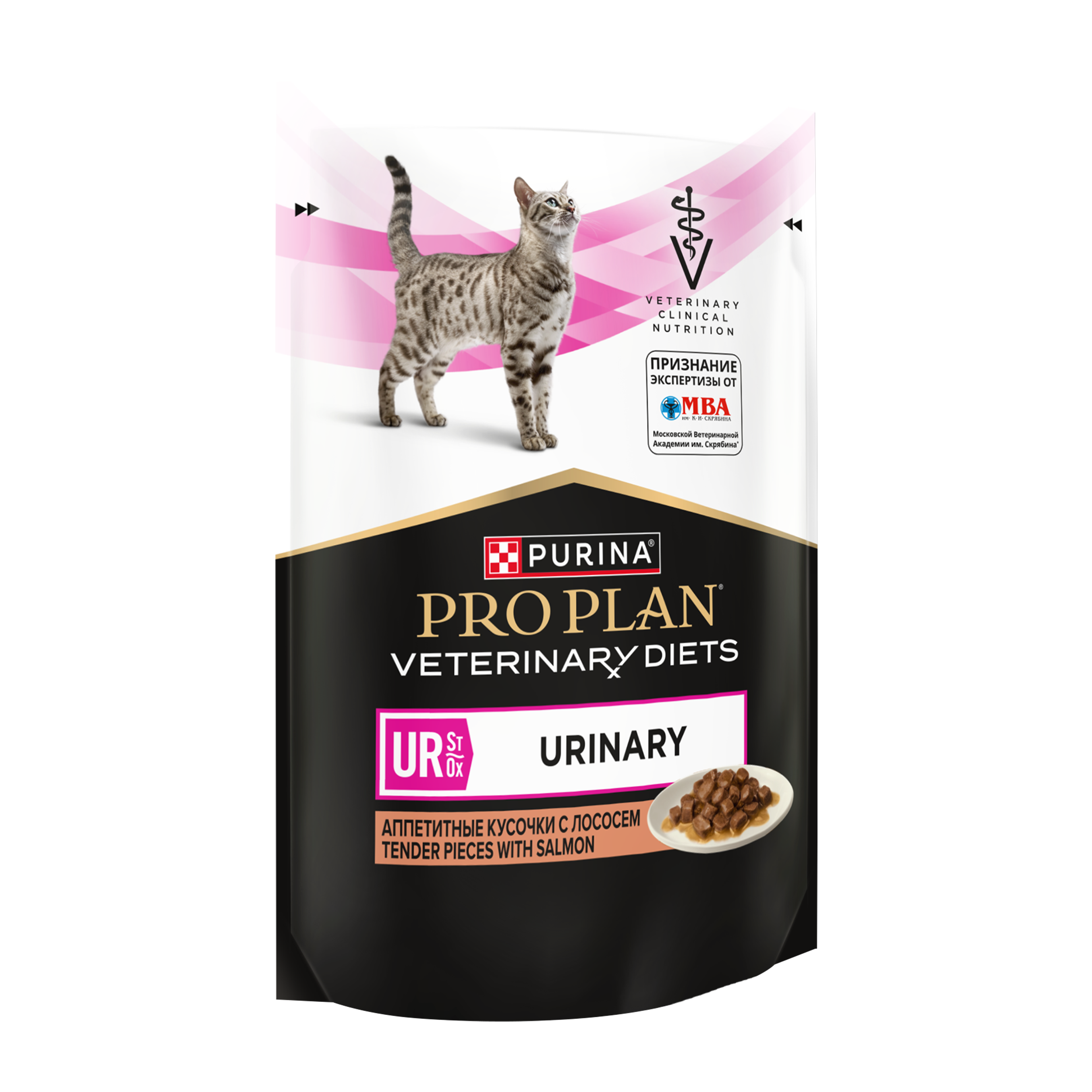 Влажный корм для кошек диетический PURINA® PRO PLAN® VETERINARY DIETS UR ST/OX Urinary при болезнях нижних отделов мочевыводящих путей, с лососем