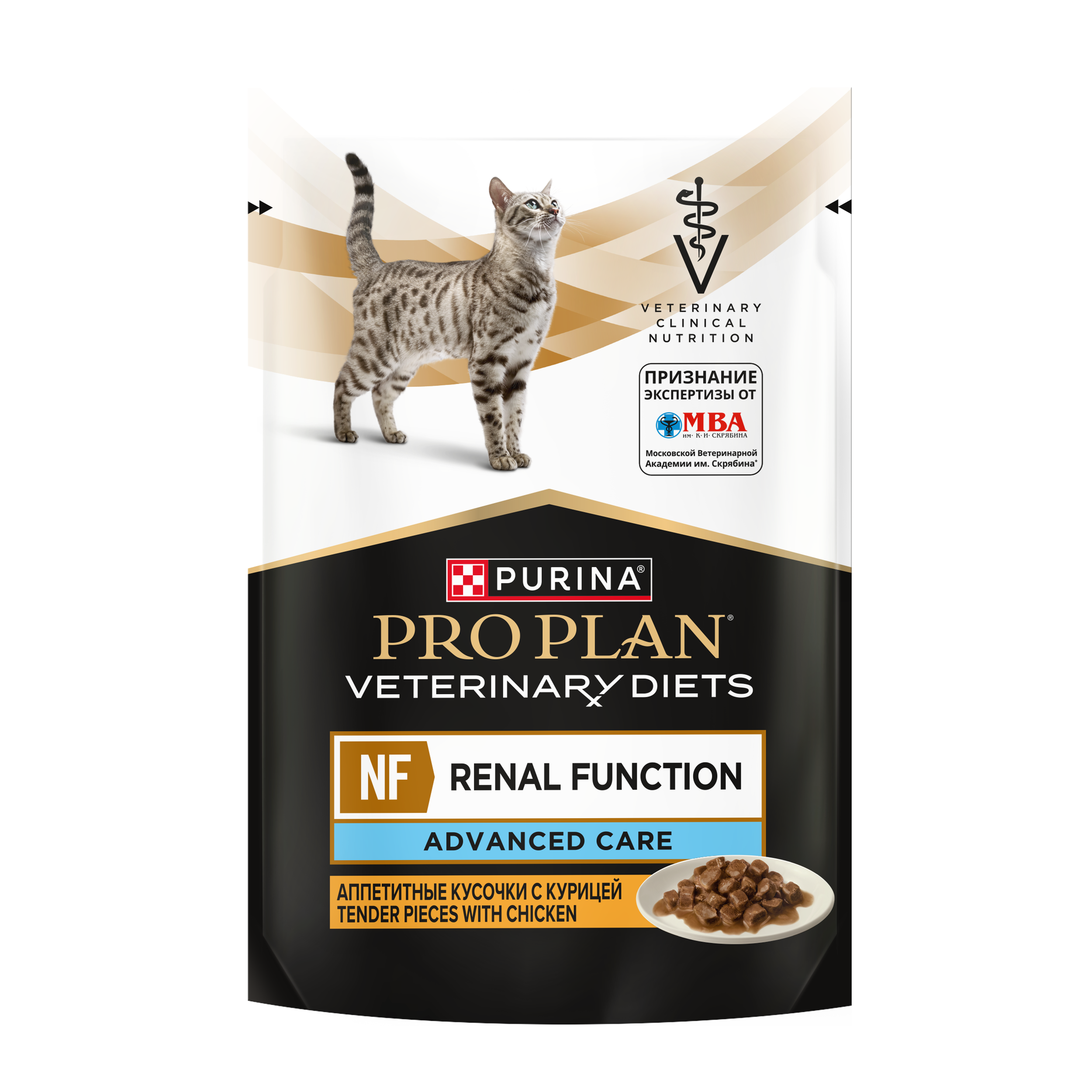 Влажный корм для кошек диетический PRO PLAN®VETERINARY DIETS NF Renal Function Advanced Care для поддержания функции почек при хронической почечной недостаточности,с курицей