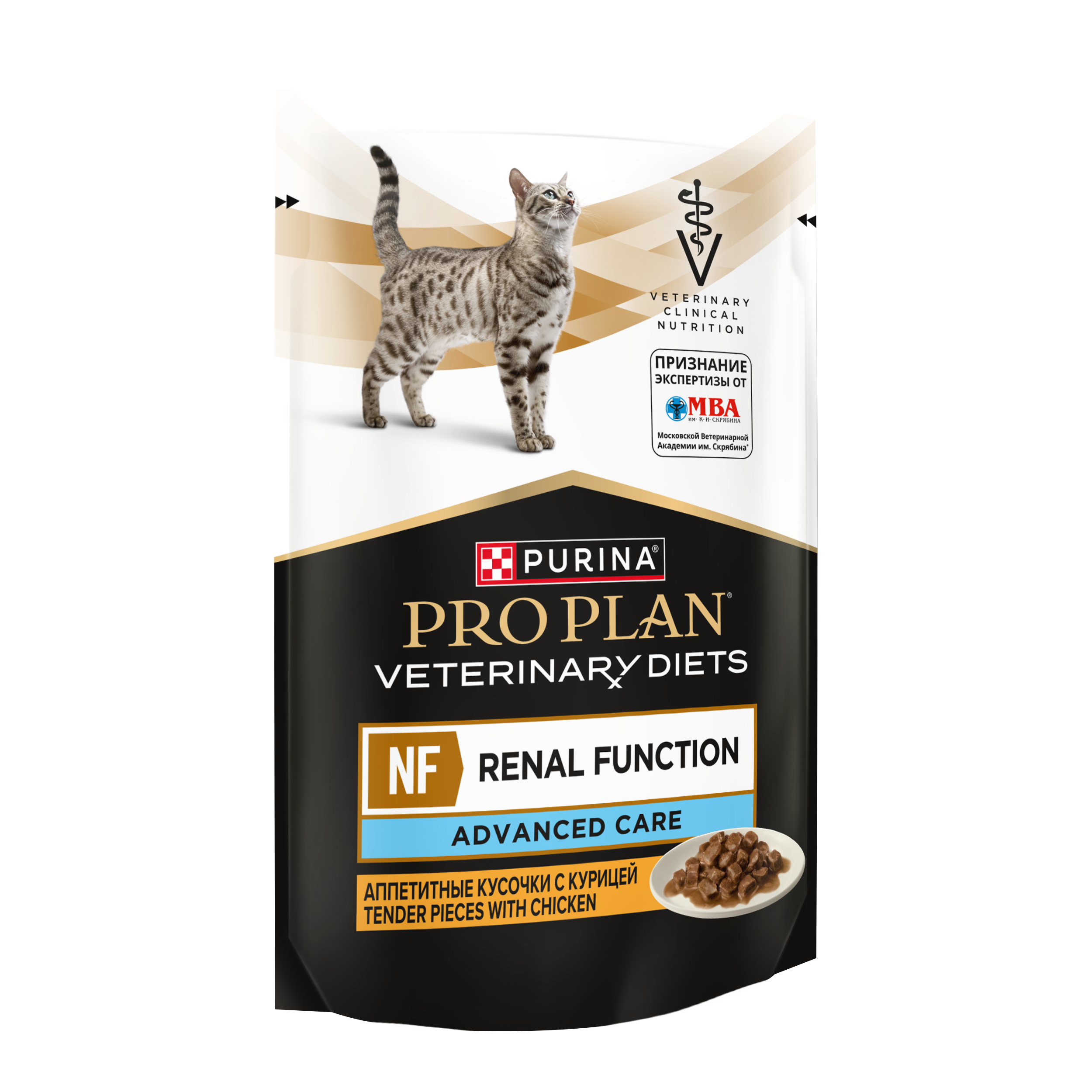 Влажный корм для кошек диетический PRO PLAN®VETERINARY DIETS NF Renal Function Advanced Care для поддержания функции почек при хронической почечной недостаточности,с курицей
