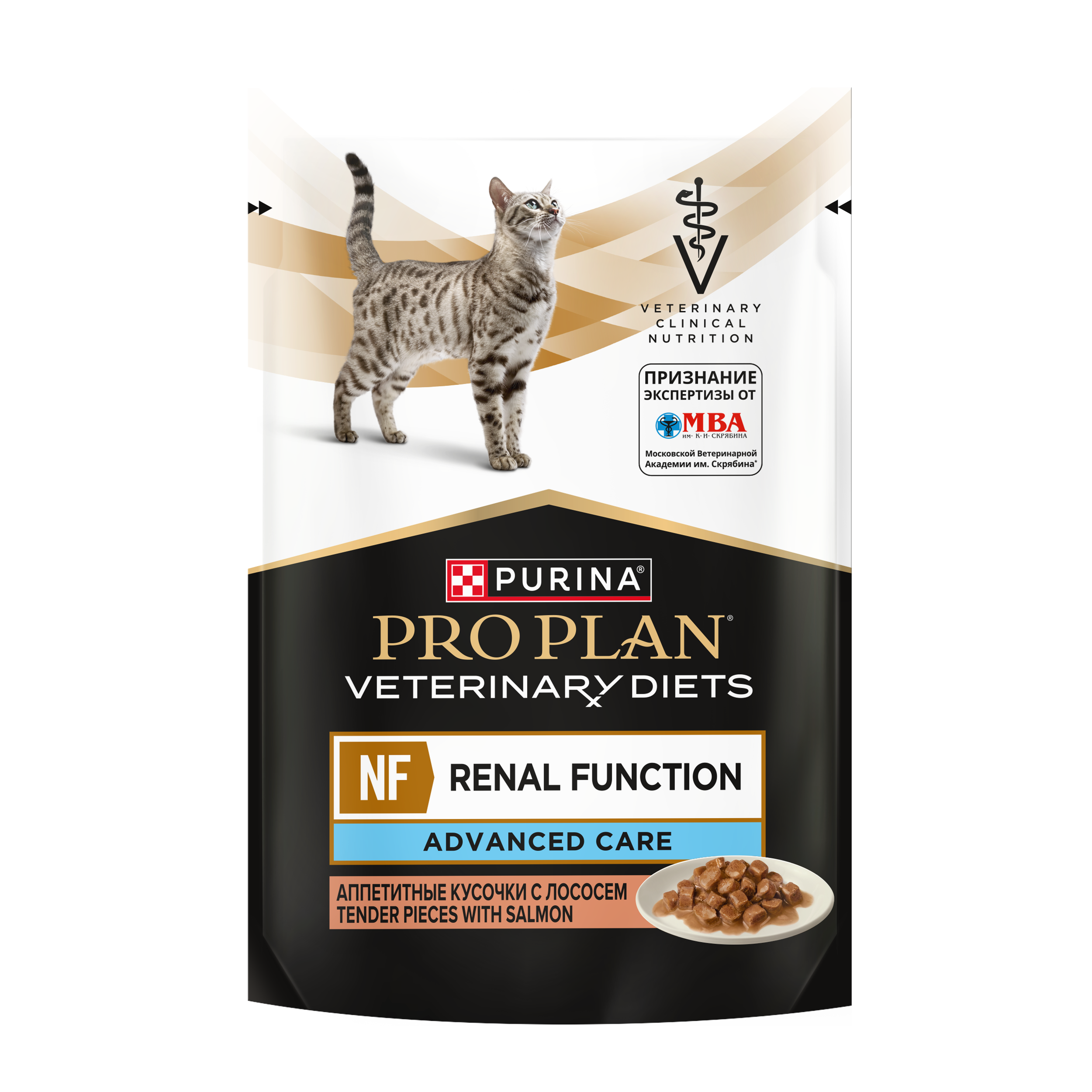 Влажный корм для кошек диетический PRO PLAN®VETERINARY DIETS NF Renal Function Advanced Care для поддержания функции почек при хронической почечной недостаточности, с лососем
