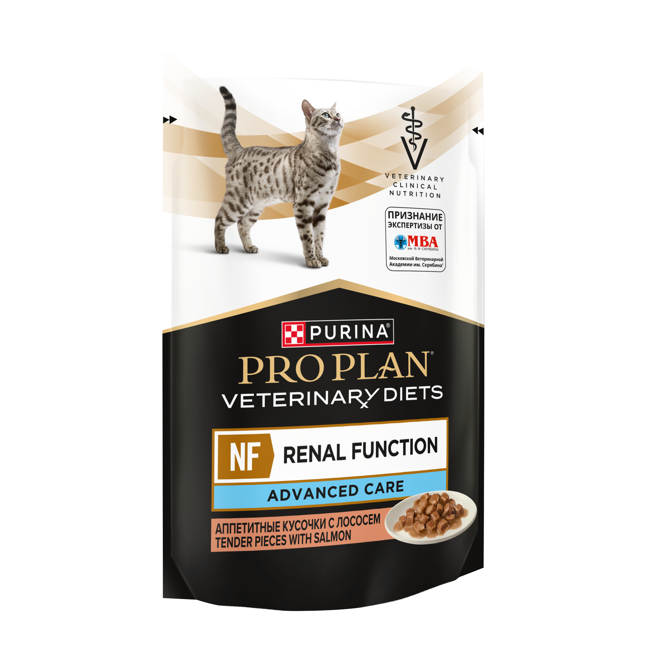 Влажный корм для кошек диетический PRO PLAN®VETERINARY DIETS NF Renal Function Advanced Care для поддержания функции почек при хронической почечной недостаточности, с лососем