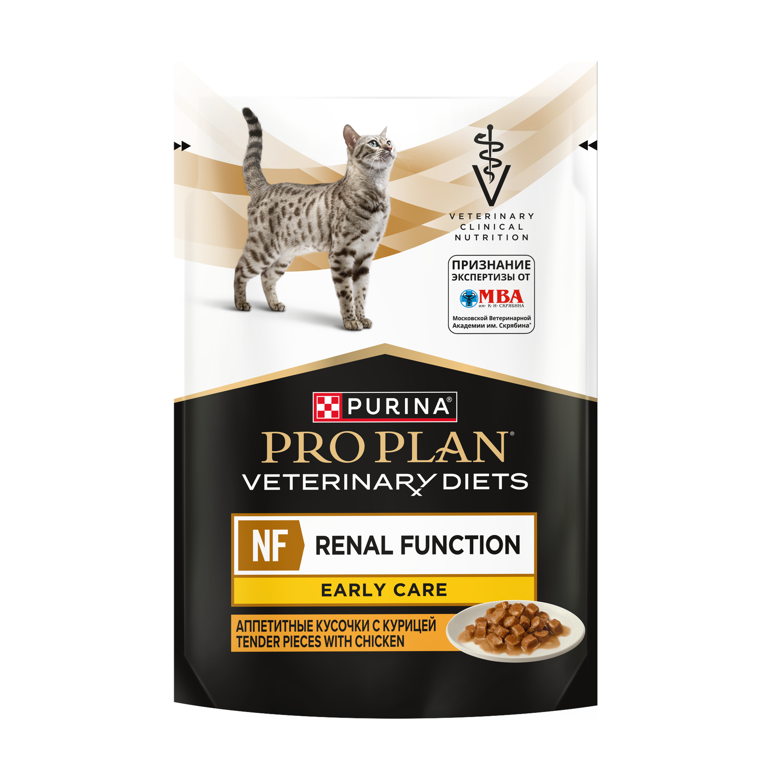 Влажный корм для кошек диетический PRO PLAN®VETERINARY DIETS NF Renal Function Early Care для поддержания функции почек при хронической почечной недостаточности,с курицей