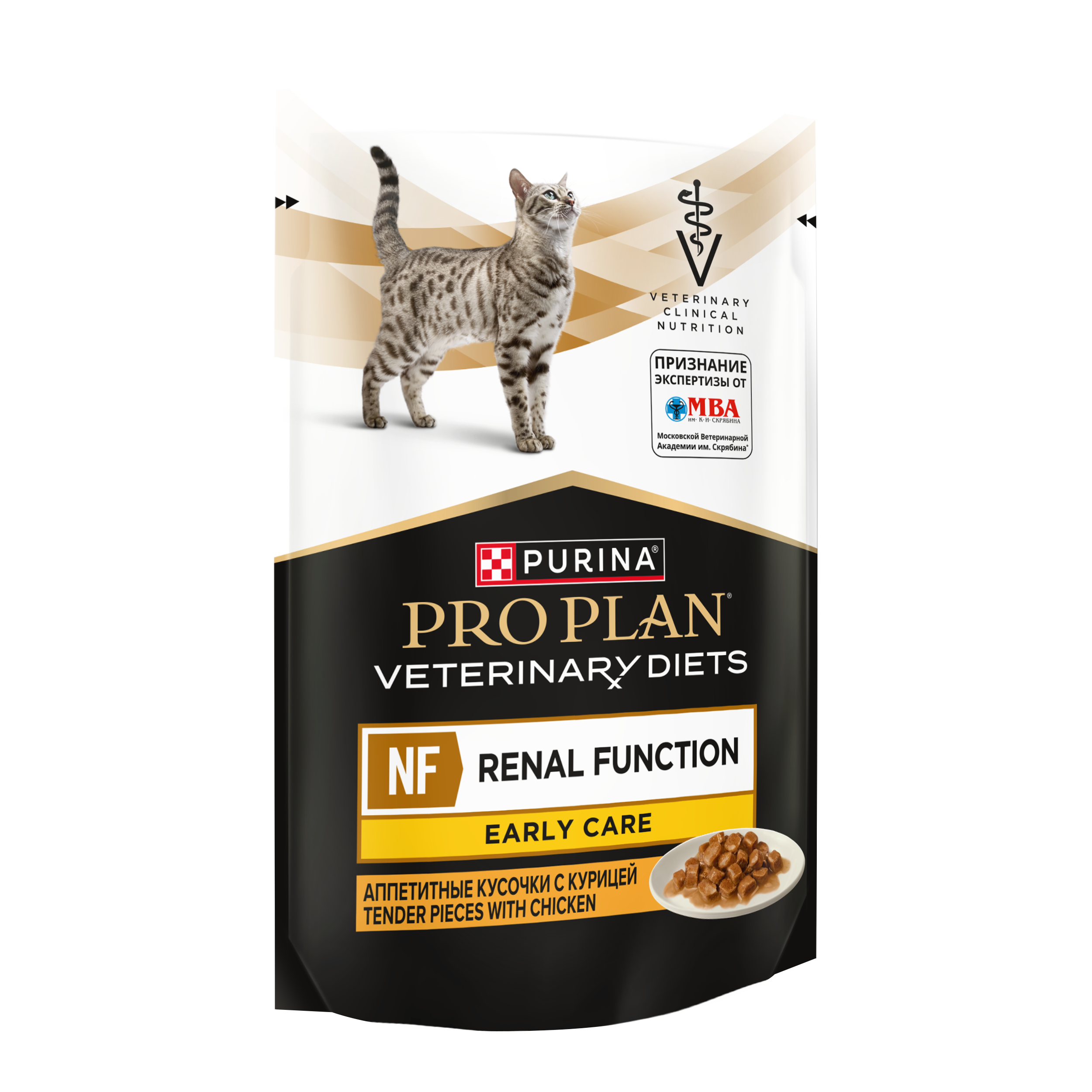 Влажный корм для кошек диетический PRO PLAN®VETERINARY DIETS NF Renal Function Early Care для поддержания функции почек при хронической почечной недостаточности,с курицей