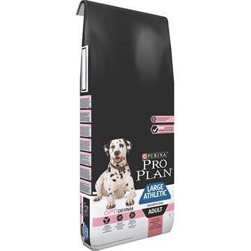 PRO PLAN® OPTIDERMA® для взрослых собак крупных пород с атлетическим телосложением с чувствительной кожей, с лососем