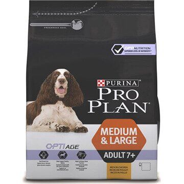 PRO PLAN® OPTIAGE® для собак старше 7 лет сердних и крупных пород, с высоким содержанием курицы