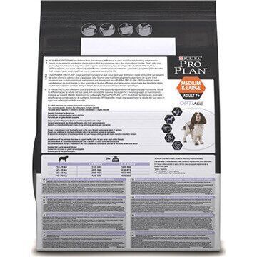 PRO PLAN® OPTIAGE® для собак старше 7 лет сердних и крупных пород, с высоким содержанием курицы