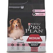 PRO PLAN® OPTIDERMA® для взрослых собак средних пород с чувствительной кожей, с лососем
