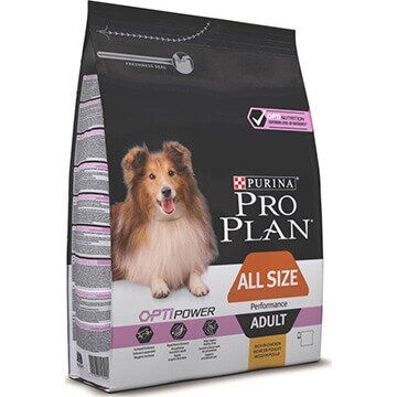 PRO PLAN® OPTIPOWER® для активных и рабочих взрослых собак всех пород, с курицей
