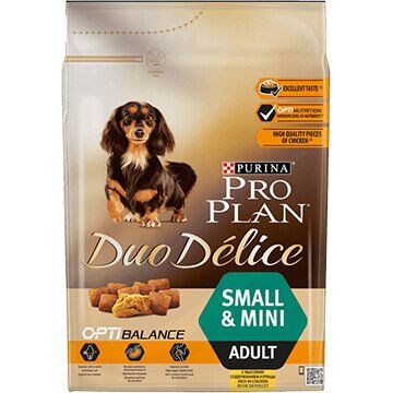 PRO PLAN® DUO DÉLICE для взрослых собак мелких и карликовых пород с комплексом OPTIBALANCE®, с высоким содержанием курицы