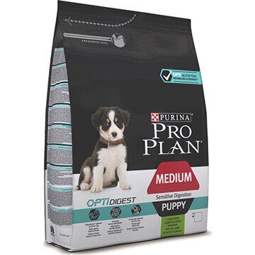 PRO PLAN® OPTIDIGEST® для щенков средних пород с чувствительным пищеварением, с ягненком