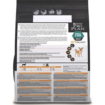 Сухой корм PRO PLAN® OPTIBALANCE® для взрослых собак мелких и карликовых пород с высоким содержанием курицы