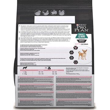 PRO PLAN® OPTIDERMA® для взрослых собак мелких и карликовых пород с чувствительной кожей, с высоким содержанием лосося