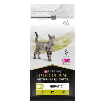 Сухой корм полнорационный диетический PRO PLAN® Veterinary Diets HP St/Ox Hepatic для взрослых кошек для поддержания функции печени при хронической печеночной недостаточности