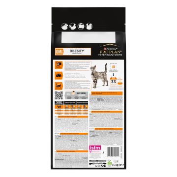 Сухой корм полнорационный диетический PRO PLAN® Veterinary Diets OM St/Ox Obesity Mangement для взрослых кошек для снижения избыточной массы тела