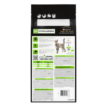 Сухой корм полнорационный диетический PRO PLAN® Veterinary Diets HA St/Ox Hypoallergenic для котят и взрослых кошек для снижения пищевой непереносимости ингредиентов и питательных веществ