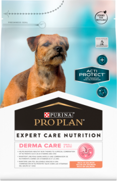 Сухой корм PRO PLAN ACTI PROTECT, для взрослых собак мелких и карликовых пород с чувствительной кожей, с высоким содержанием лосося, Пакет, 3кг