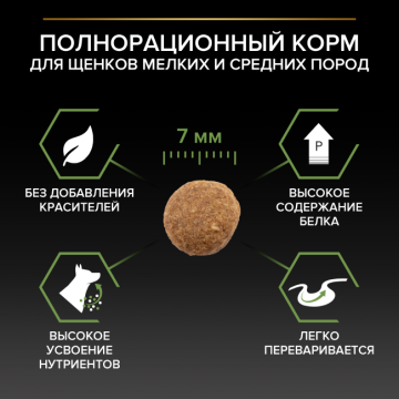 Сухой корм PRO PLAN® STARTER для щенков мелких и средних пород, с высоким содержанием курицы