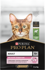 PRO PLAN® DELICATE DIGESTION для взрослых кошек с чувствительным пищеварением, с высоким содержанием ягненка