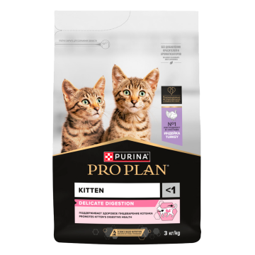 PRO PLAN® DELICATE DIGESTION для котят для чувствительного пищеварения с индейкой