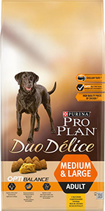 PRO PLAN® DUO DÉLICE для взрослых собак средних и крупных пород, с курицей