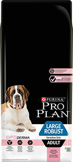 Сухой корм PRO PLAN® OPTIDERMA® для взрослых собак крупных пород мощного телосложения с чувствительной кожей с лососем