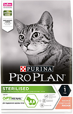 Сухой корм PRO PLAN® Sterilised для стерилизованных кошек с лососем