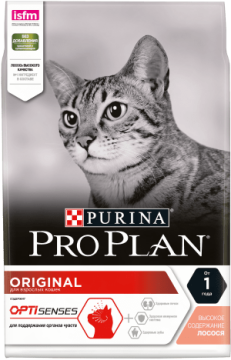 PRO PLAN® ORIGINAL ADULT ДЛЯ ВЗРОСЛЫХ КОШЕК, С ЛОСОСЕМ