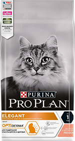 PRO PLAN® ELEGANT для взрослых кошек с чувствительной кожей, с лососем