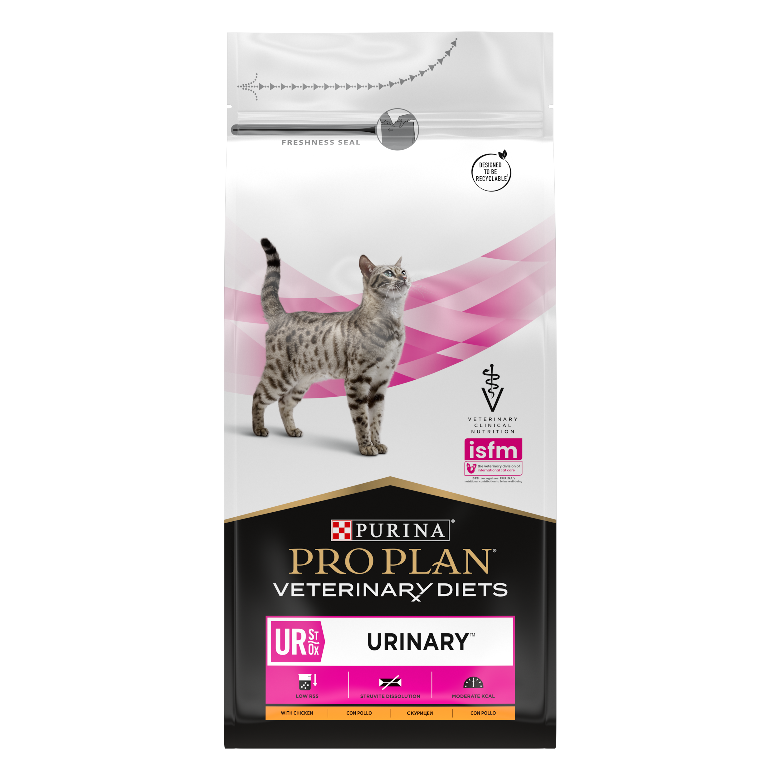 Сухой корм полнорационный диетический PRO PLAN® Veterinary Diets UR St/Ox Urinary для взрослых кошек при болезни нижних отделов мочевыводящих путей, c курицей