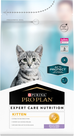 PRO PLAN® ACTI PROTECT® для котят, с высоким содержанием индейки, Пакет, 1,5кг