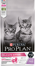 PRO PLAN® DELICATE для котят с чувствительным пищеварением, с индейкой