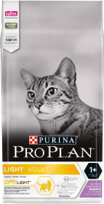 PRO PLAN® LIGHT Adult для взрослых кошек с избыточным весом, с индейкой