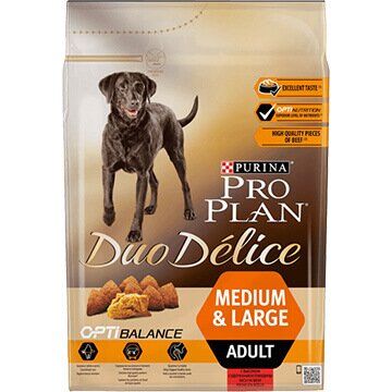 PRO PLAN® DUO DÉLICE для взрослых собак средних и крупных пород, с говядиной