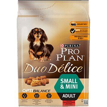 PRO PLAN® DUO DELICE для взрослых собак мелких и карликовых пород с говядиной