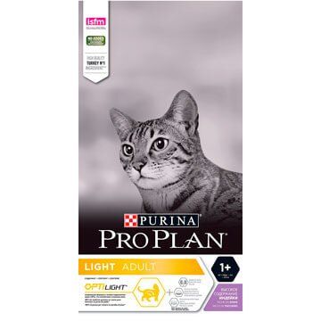 PRO PLAN® LIGHT Adult для взрослых кошек с избыточным весом, с индейкой